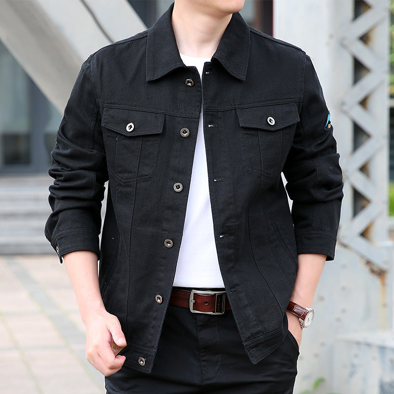 Herren Modische Jeanjacke Drune