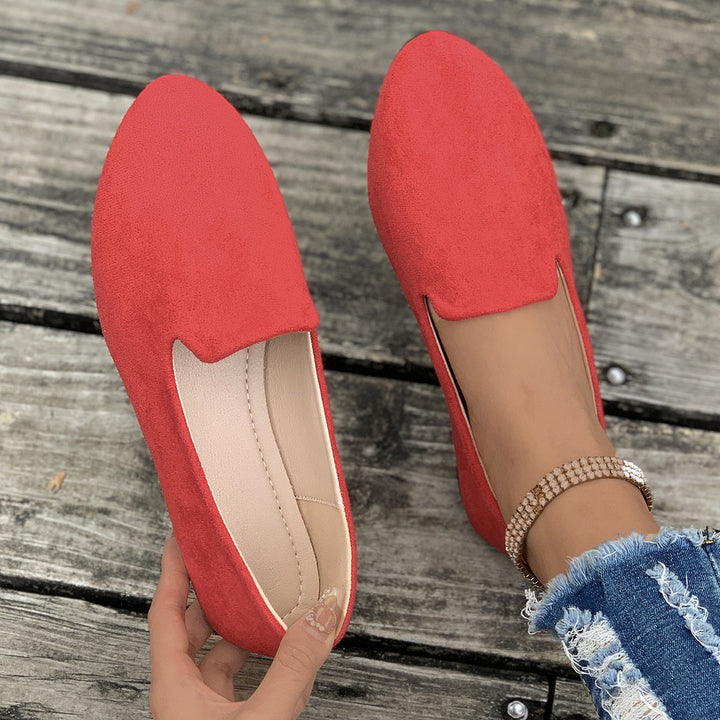 Damen bequeme Slipper im eleganten Design mit weicher Oberflächenstruktur Drune