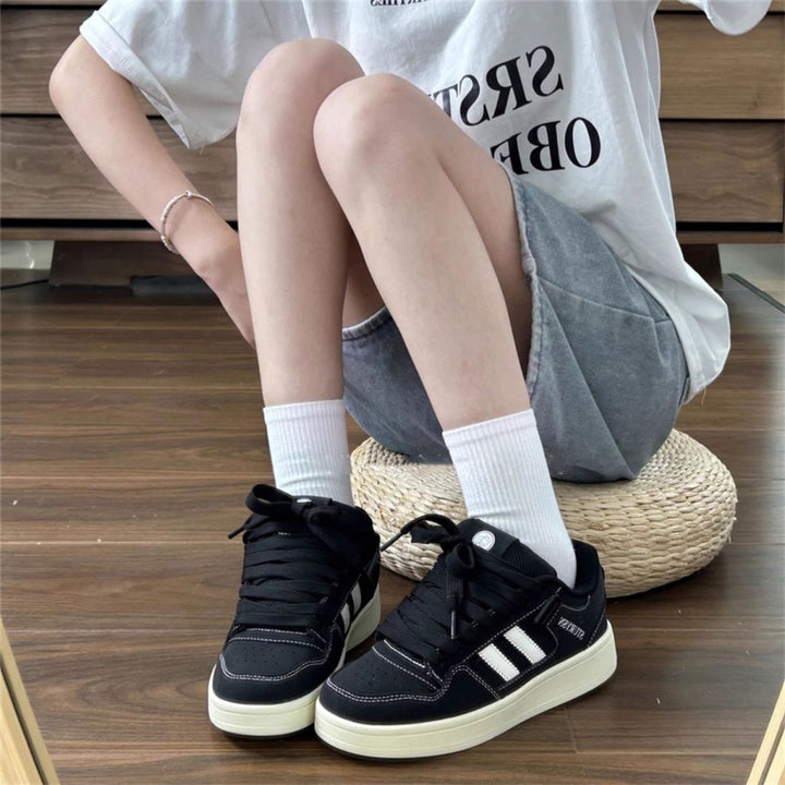 Damen Sneakers im urbanen Retro-Stil mit gepolsterter Innensohle und rutschfester Laufsohle Drune