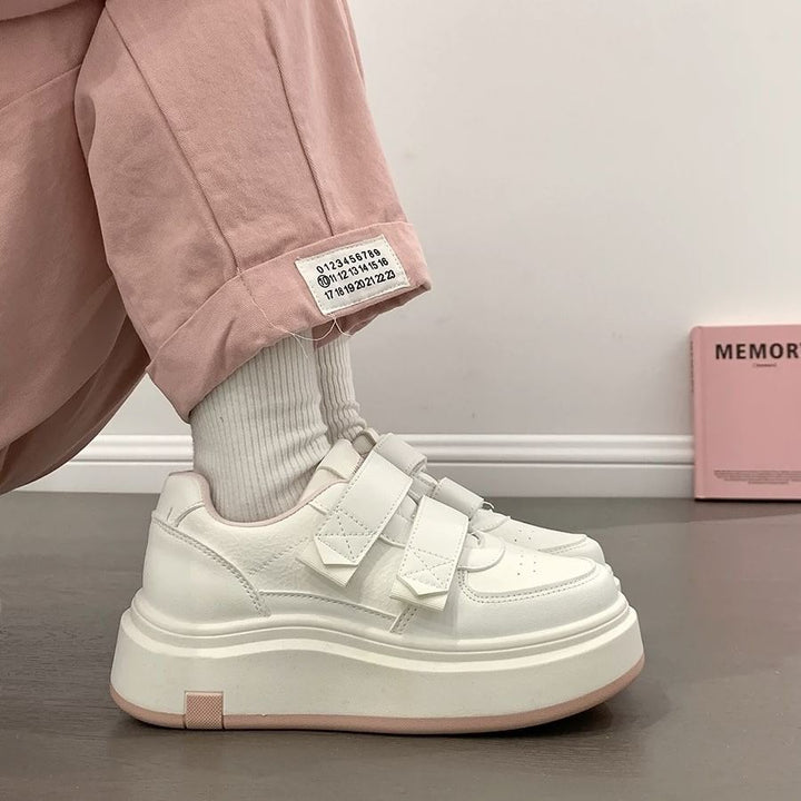 Damen Hochwertige Plateausneaker mit praktischem Klettverschluss und luxuriösem Komfort Drune