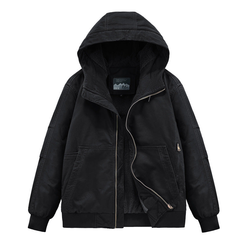 Herren Technische Bomberjacke mit Kapuze Drune