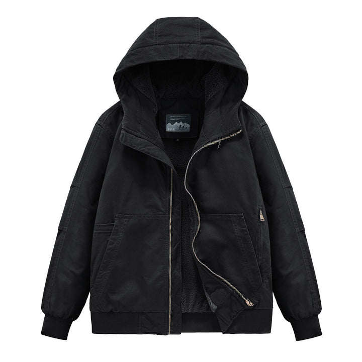 Herren Technische Bomberjacke mit Kapuze Drune
