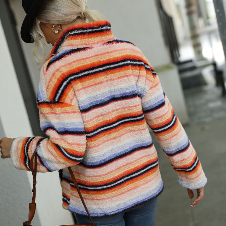 Damen Fleecepullover mit hohem Kragen Drune