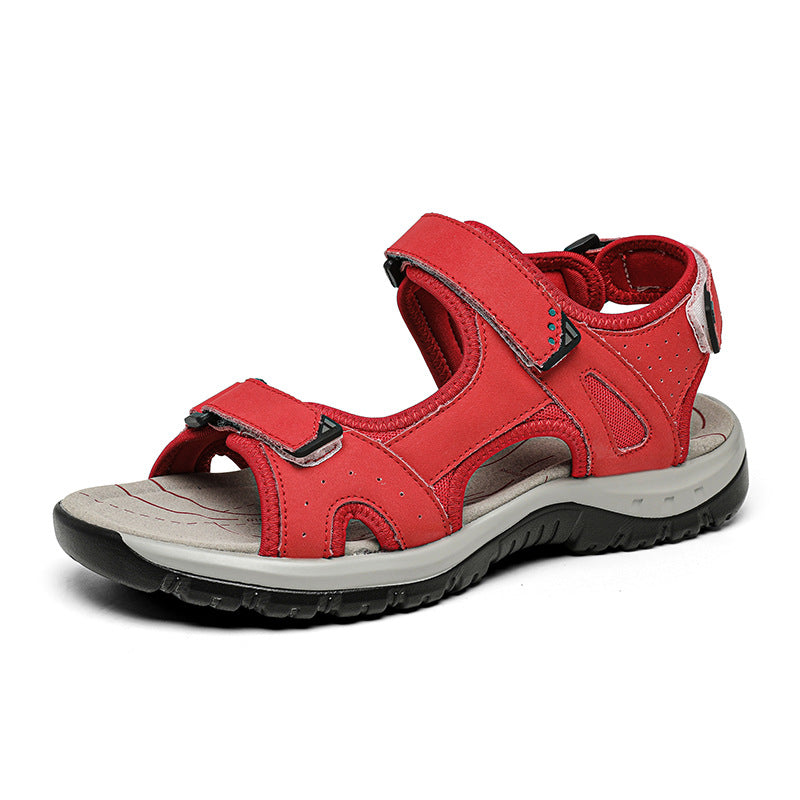 Damen Sportliche Freizeitsandalen mit verstellbaren Riemen und rutschfester Sohle Drune