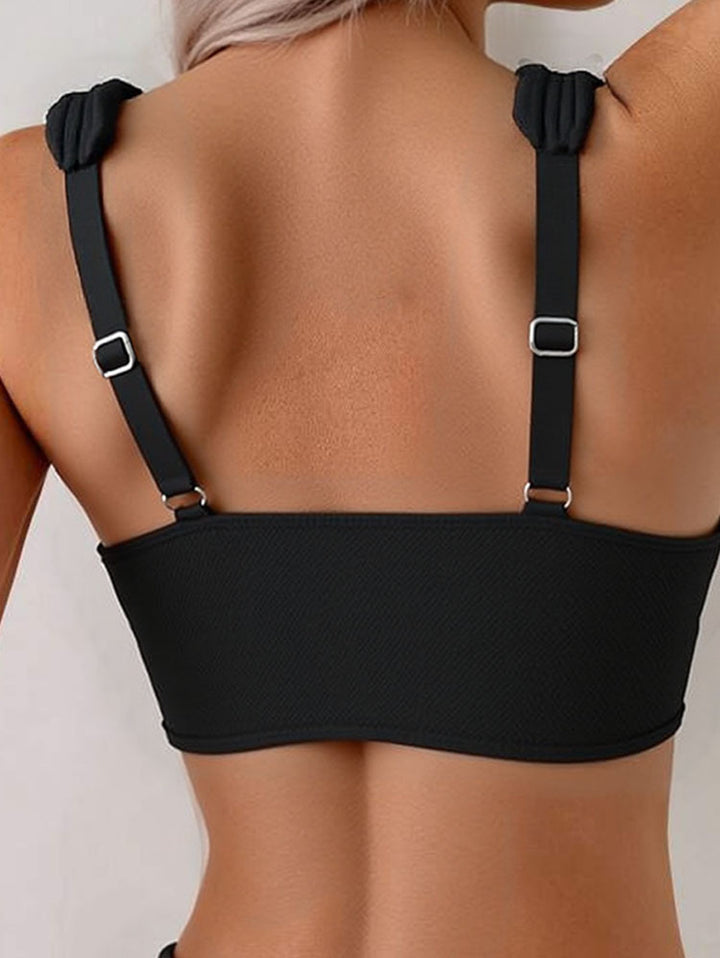 Damen Bandeau-Bikini mit breiten Trägern Drune
