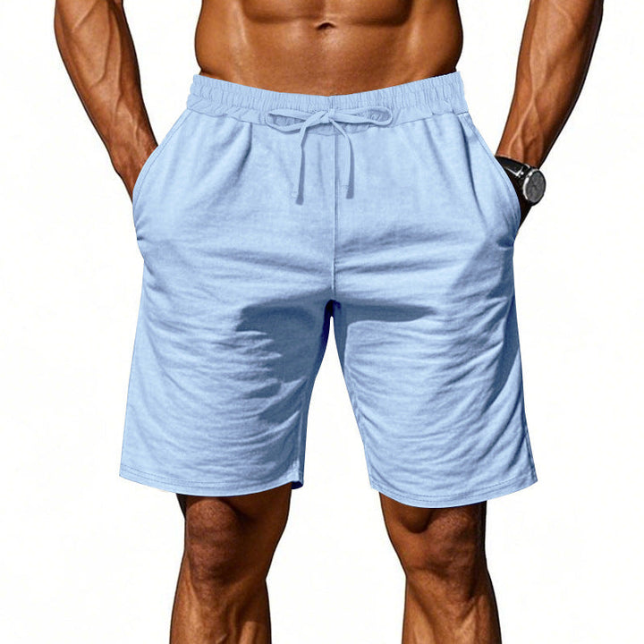 Herren nan lässige Baumwollmix Freizeitshorts mit elastischem Bund und Seitentaschen Drune