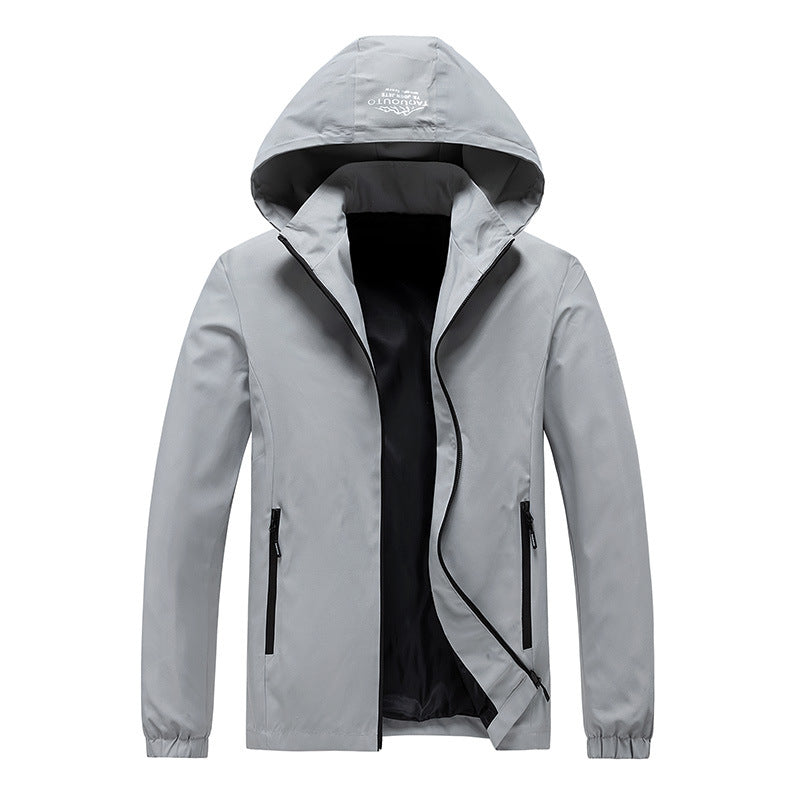 Herren Technische Outdoorjacke mit hohem Kragen Drune
