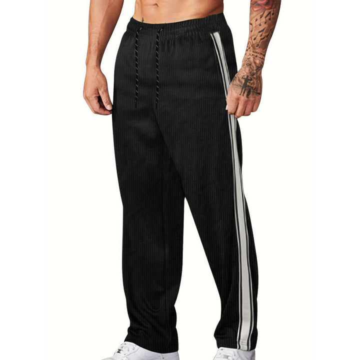 Herren Sportliche Freizeithose mit seitlichen Streifen Drune