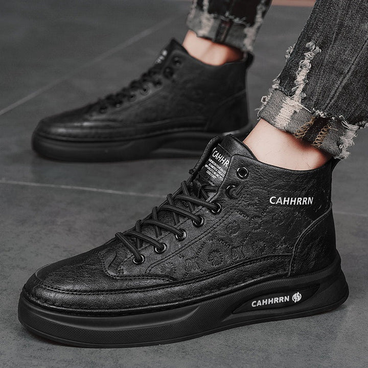 Damen Modische High-Top Sneakers mit atmungsaktiver Oberflächenstruktur Drune