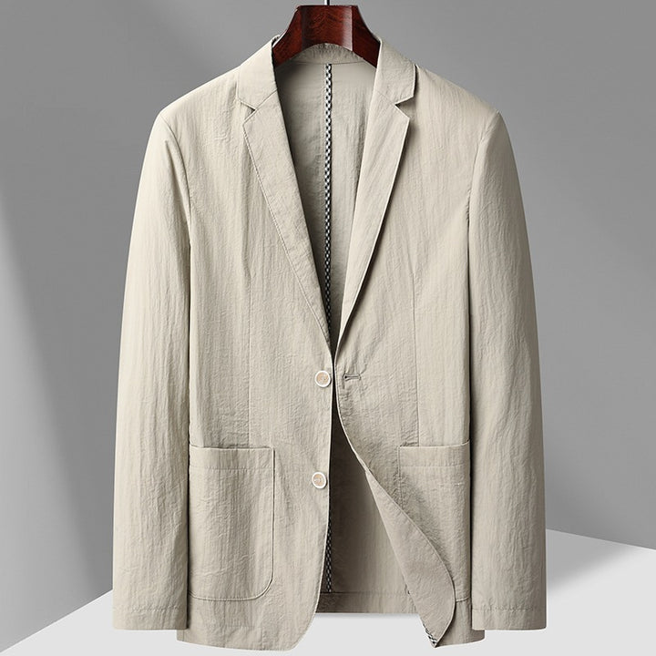 Herren Leichter unstrukturierter Sakko-Blazer mit Patch-Taschen & Reverskragen Drune