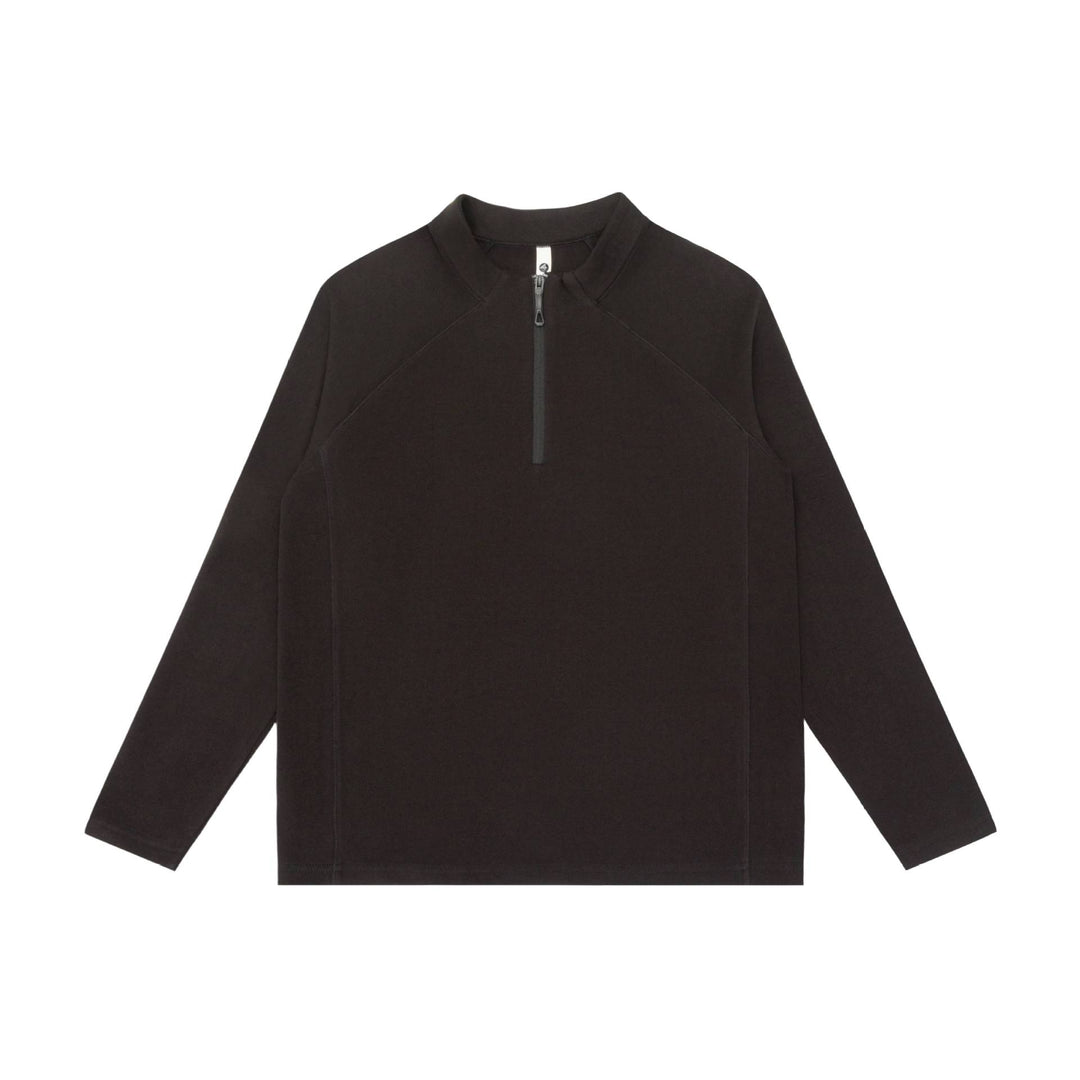 Unisex Halbzip-Sweatshirt mit Troyerkragen und Raglannähten Drune