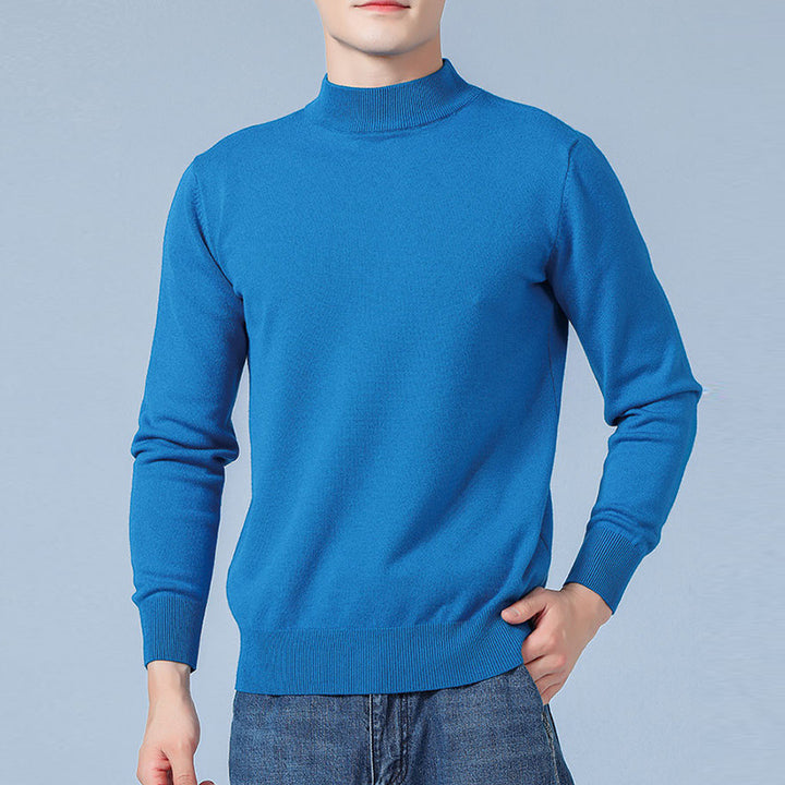 Herren Feiner Mockneck-Pullover aus hochwertigem Feinstrick mit gerippten Abschlüssen Drune
