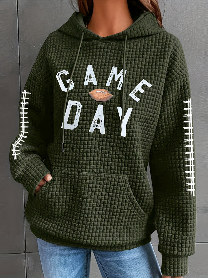 Damen Kapuzenpullover mit gesticktem Design Drune