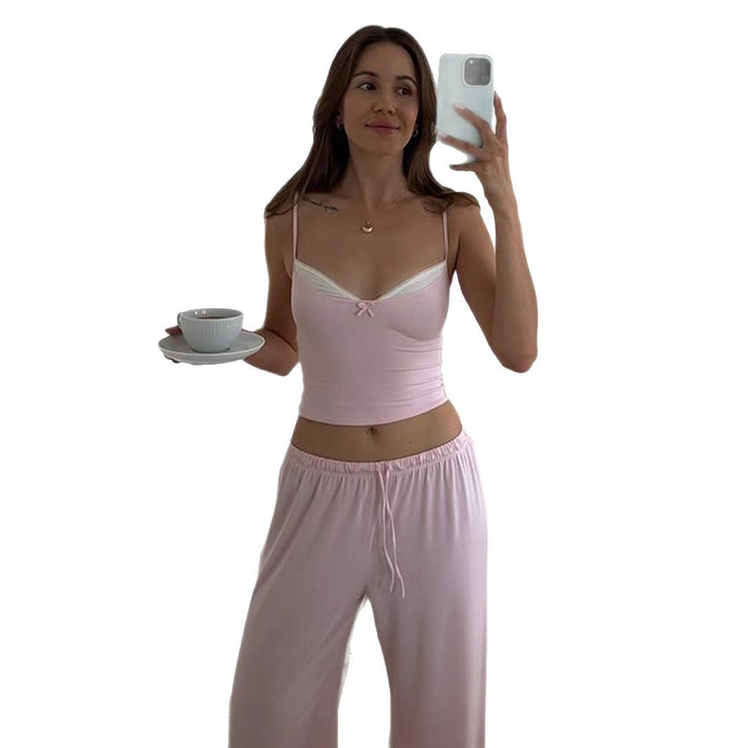 Damen lässiger Jumpsuit mit weitem Bein und verstellbarem Bund Drune