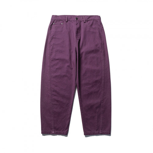 Herren Weite Tapered-Denimhose mit hoher Taille und markanten Schrittabnähern Drune