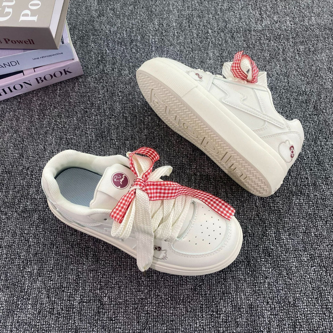 Damen Sneakers mit süßem Tierdesign und flauschigen Details Drune