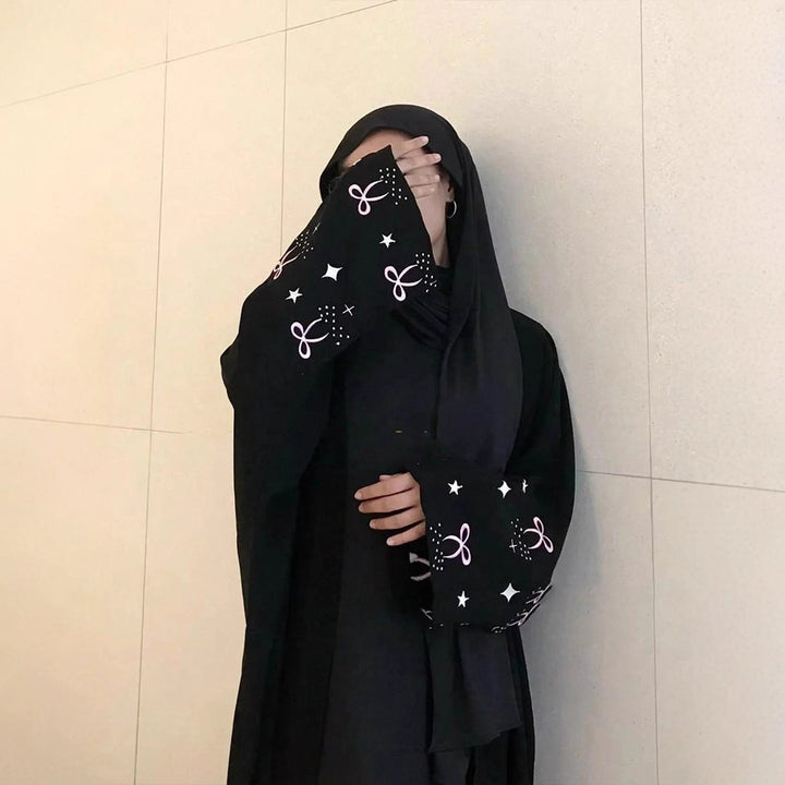 Damen eleganter Kimono-Cardigan mit detailreichen Ärmeln Drune