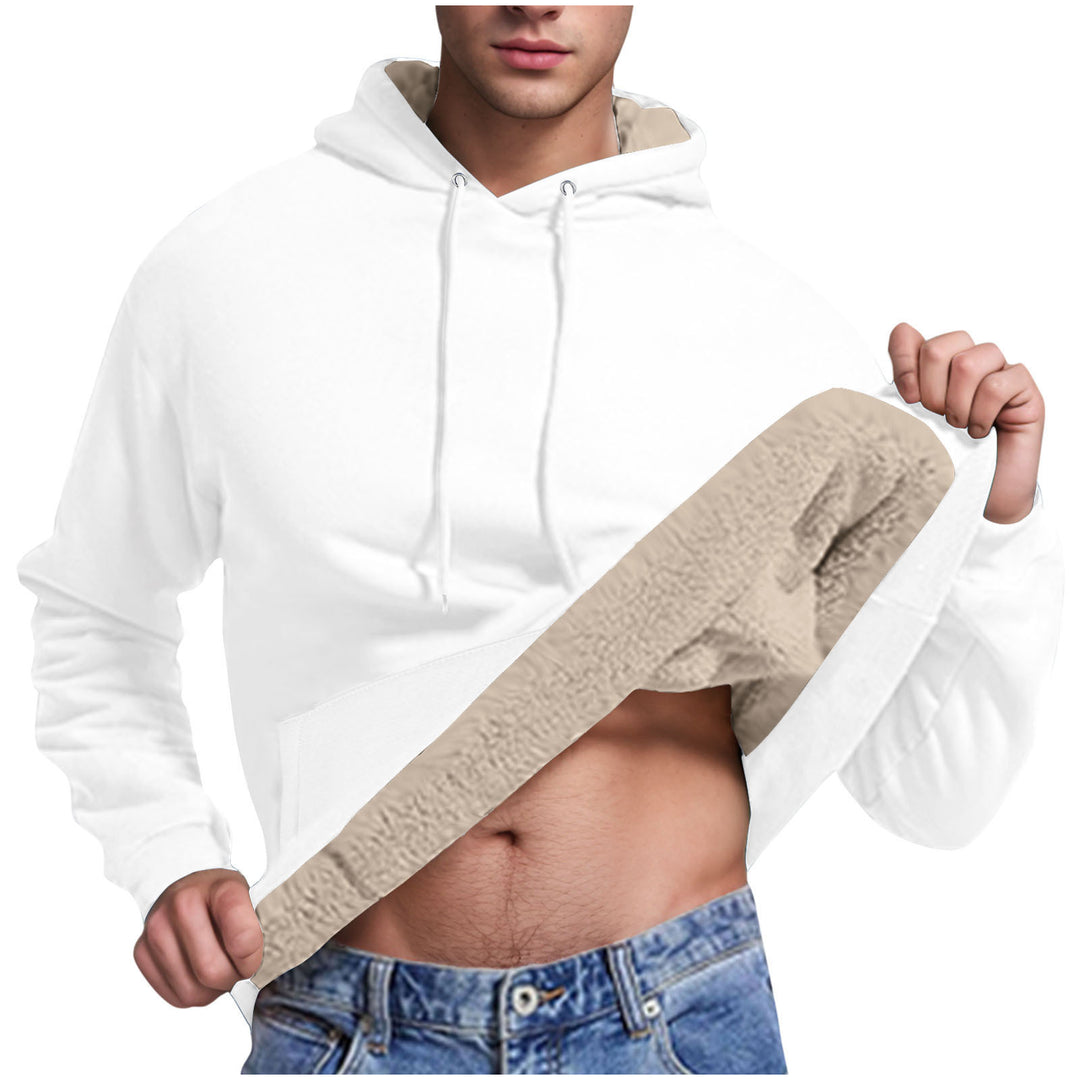Herren Fleece-Kapuzenpullover mit innenliegendem Kuschelfutter Drune