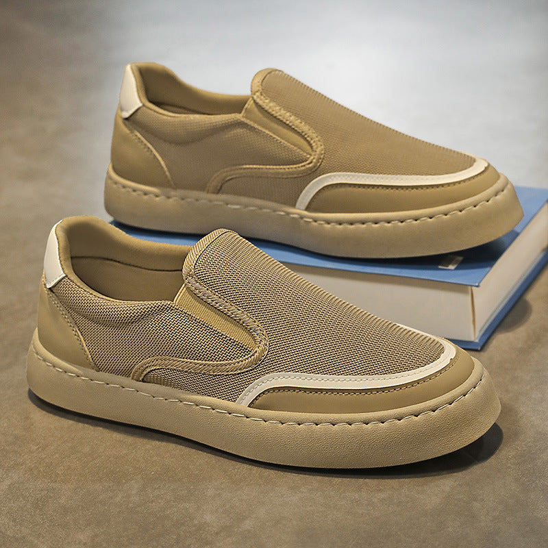 Damen Slip-On Sneakers mit atmungsaktiver Mesh-Oberfläche und rutschfester Sohle Drune
