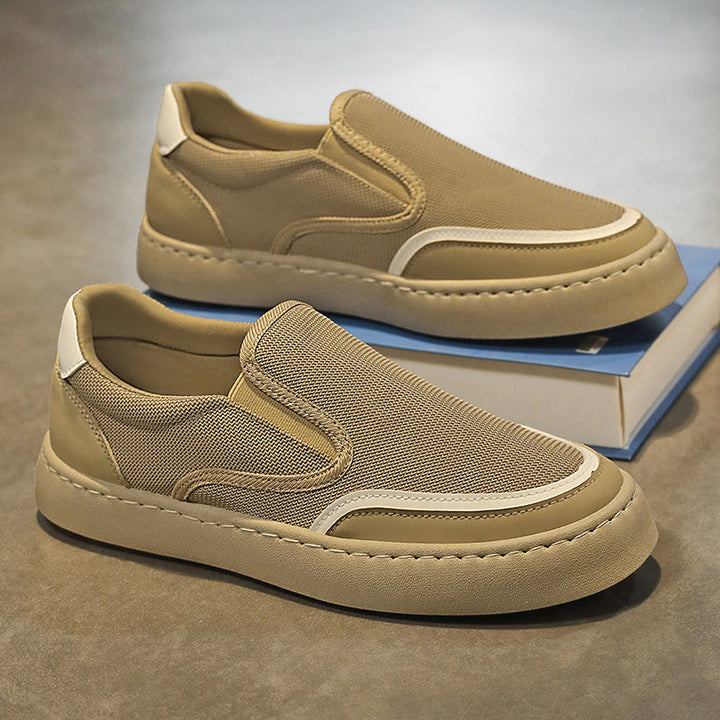 Damen Slip-On Sneakers mit atmungsaktiver Mesh-Oberfläche und rutschfester Sohle Drune