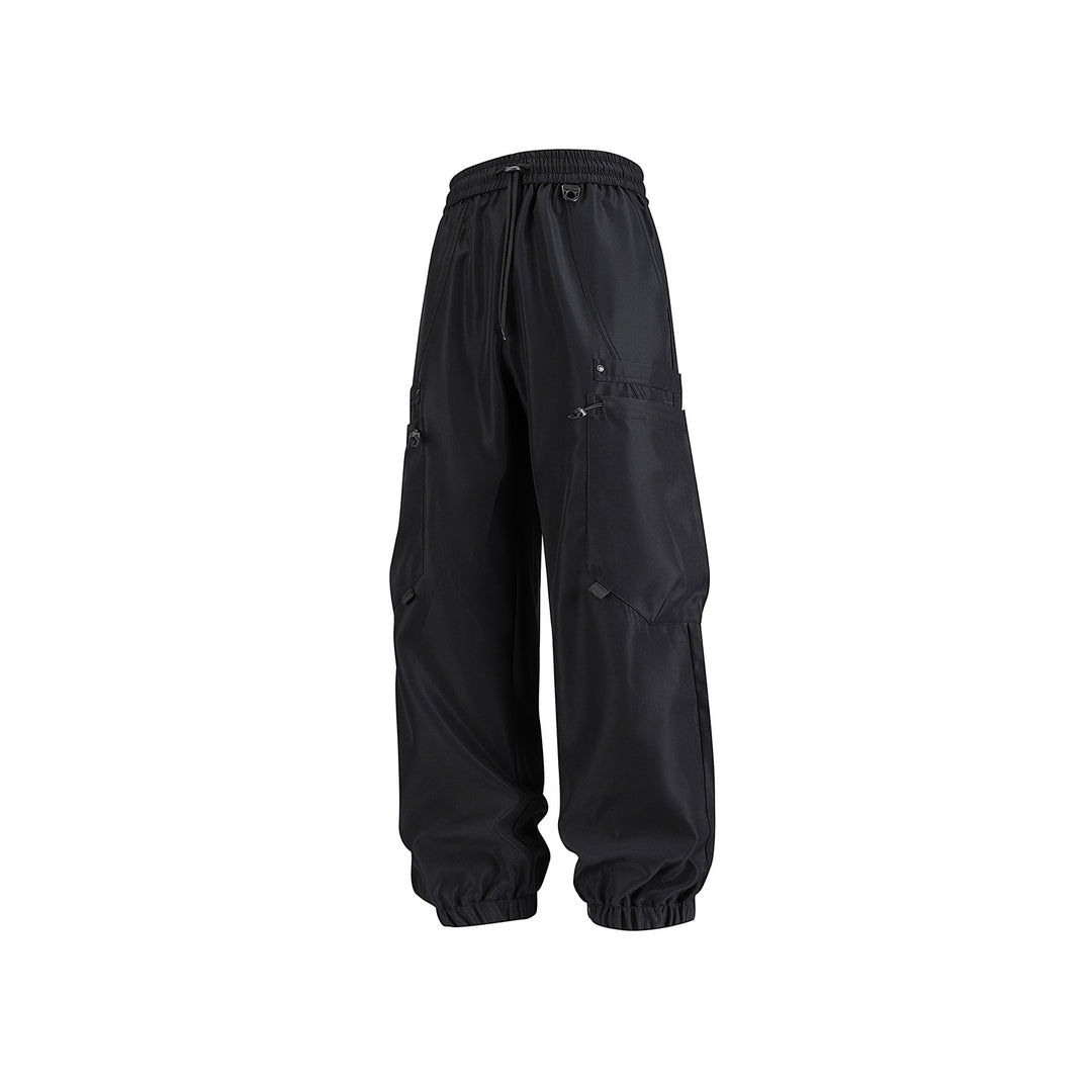 Herren Technische Cargo-Jogginghose mit elastischem Tunnelzugbund und multifunktionalen Klapptaschen Drune