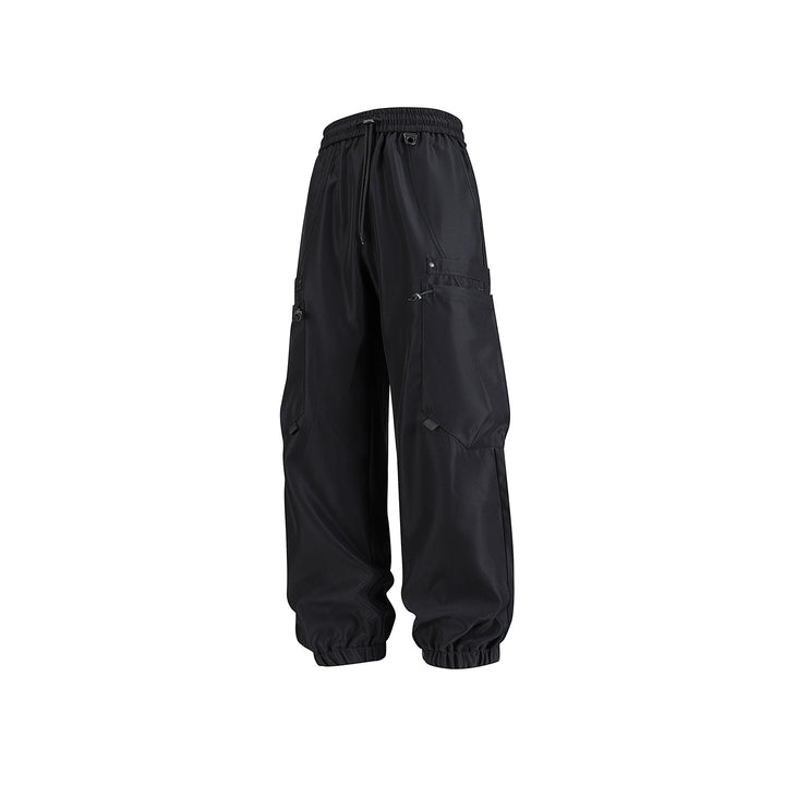 Herren Technische Cargo-Jogginghose mit elastischem Tunnelzugbund und multifunktionalen Klapptaschen Drune