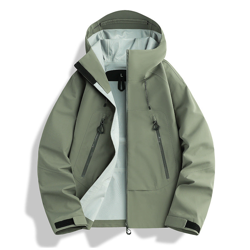 Herren wasserdichte Softshell-Jacke mit herausnehmbarer Stepp-Innenjacke Drune