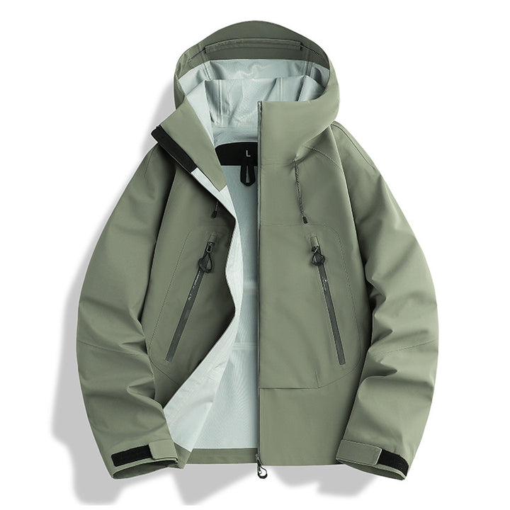 Herren wasserdichte Softshell-Jacke mit herausnehmbarer Stepp-Innenjacke Drune