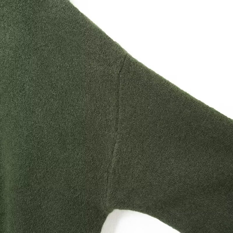 Damen Kurzer Boxy-Cardigan mit Rundhals und Kontrastpaspel Drune