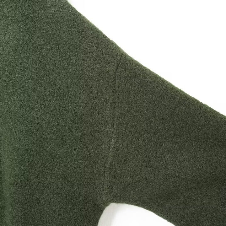 Damen Kurzer Boxy-Cardigan mit Rundhals und Kontrastpaspel Drune