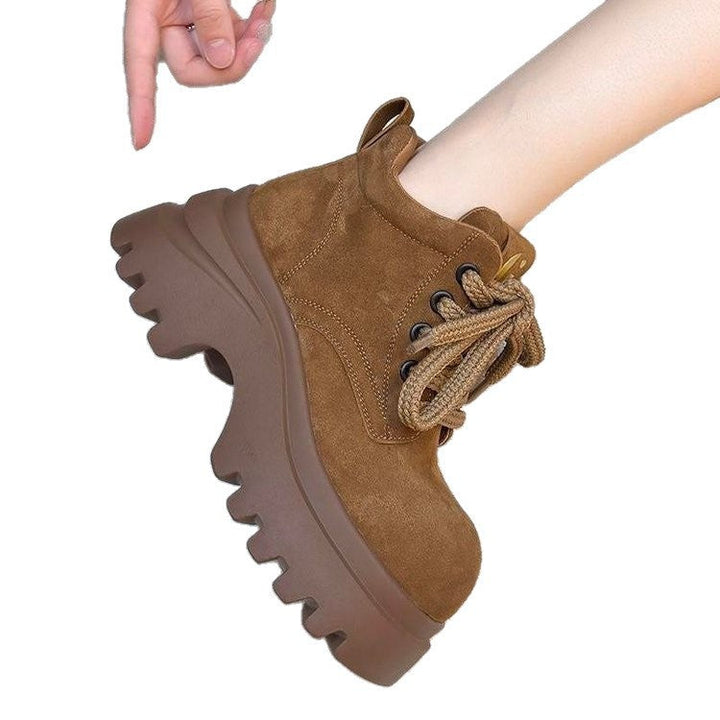 Damen Chunky Boots mit hohem Profil und robustem Schnürverschluss Drune
