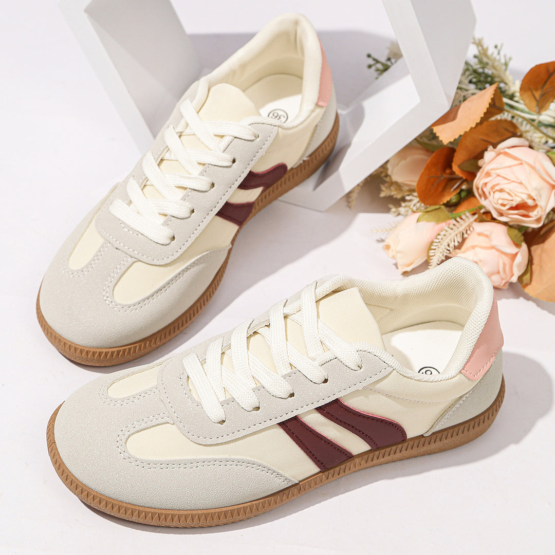 Damen Retro-Sneaker mit Gumsohle und gepolsterter Innensohle Drune