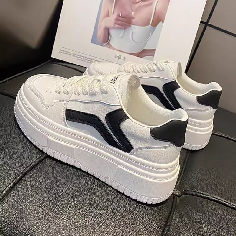 Damen Elegante und modische Sneakers mit hoher Plateausohle Drune