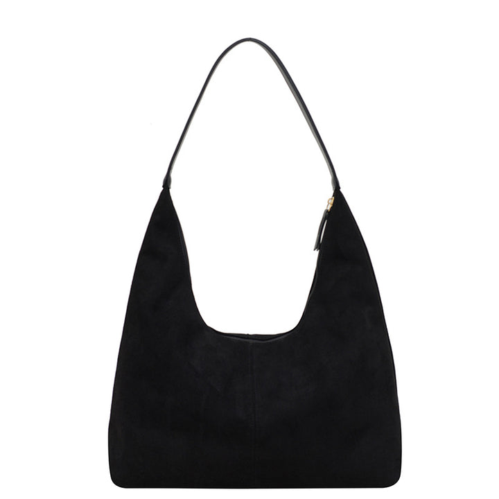 Damen Wildleder-Effekt Slouchy Hobo Tasche Drune