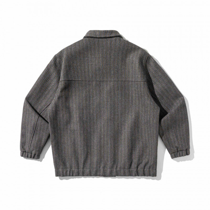Herren Kastenförmige Overshirt‑Jacke aus Wollmix mit aufgesetzter Brusttasche Drune