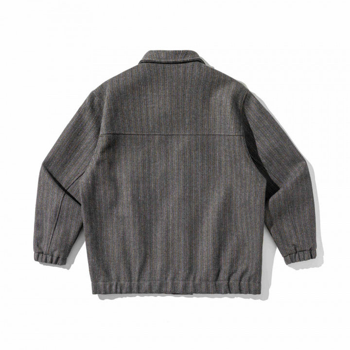 Herren Kastenförmige Overshirt‑Jacke aus Wollmix mit aufgesetzter Brusttasche Drune
