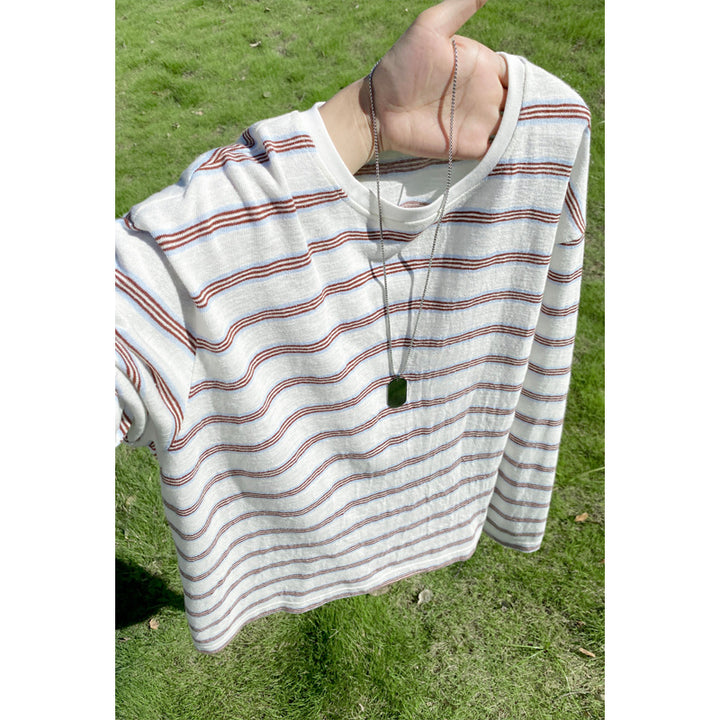 Damen Lässiges Ringelshirt Drune