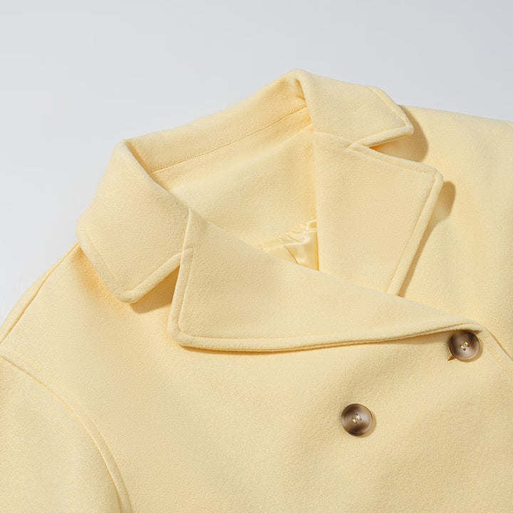 Damen Modische Kurzjacke im klassischen Doppelkinn-Design Drune