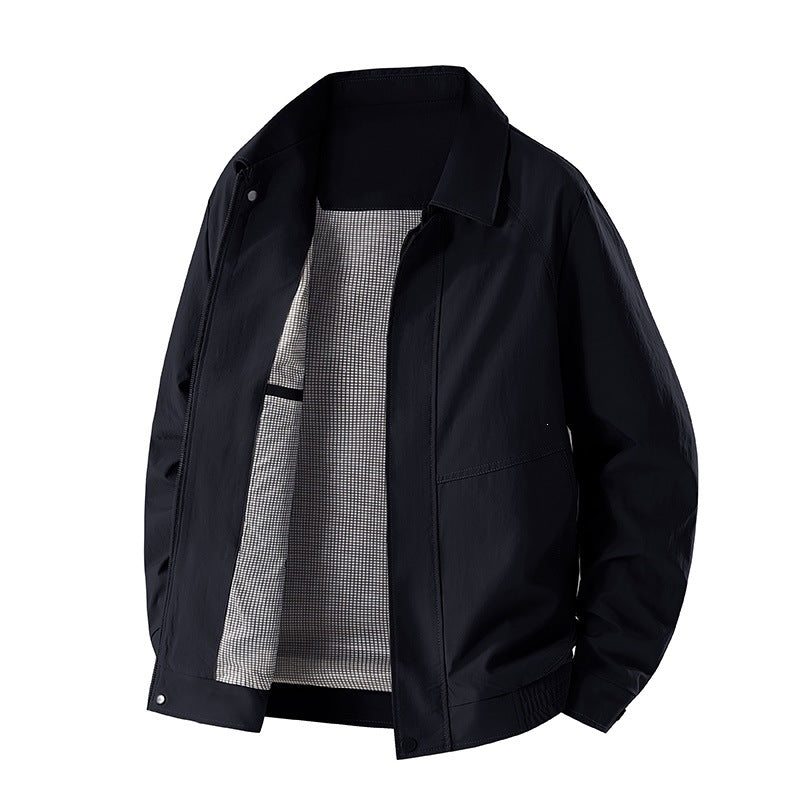 Herren Modische Freizeitjacke mit Innenfutter Drune