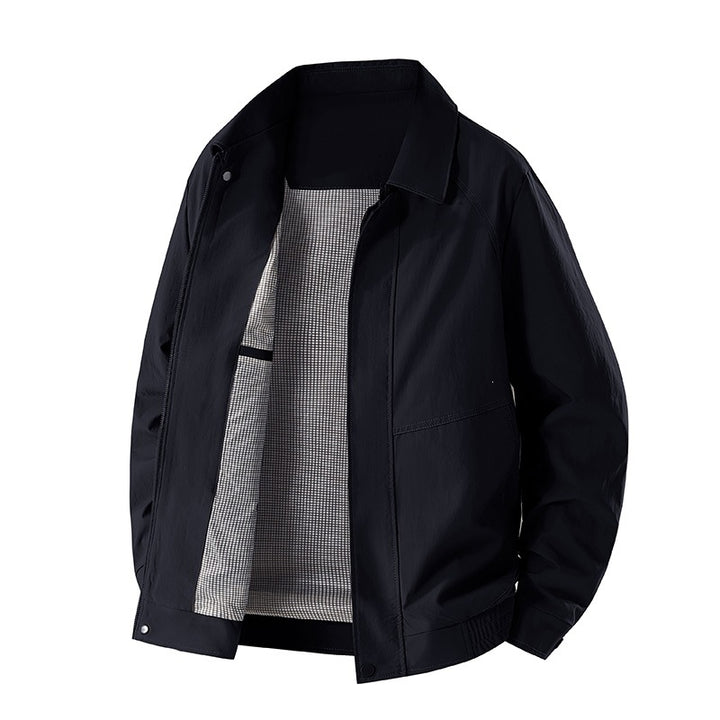 Herren Modische Freizeitjacke mit Innenfutter Drune