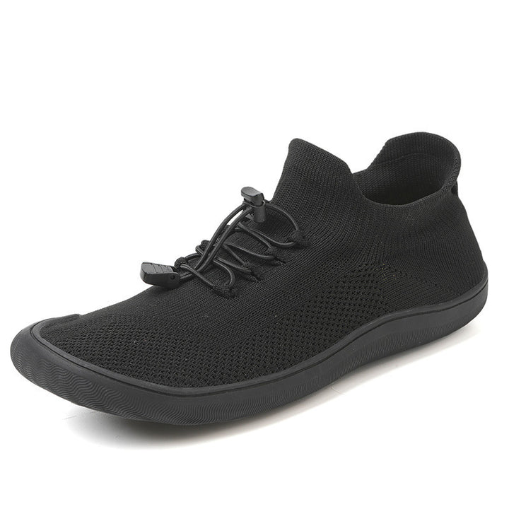 Unisex nan schlanker Strick-Schlupftrainer mit Zugstopper-Schnürung und ultraflexibler Minimalsohle Drune
