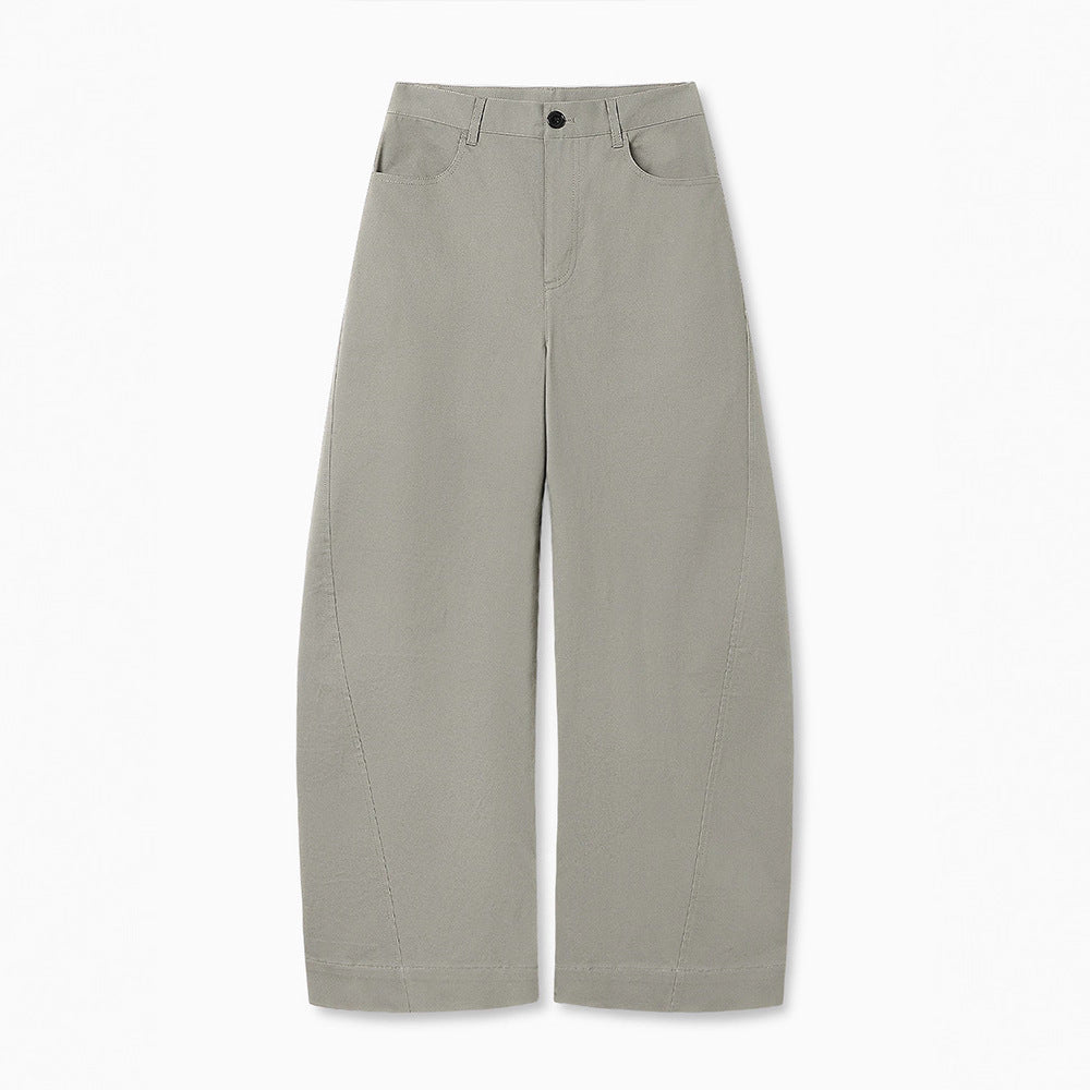 Damen Weit geschnittene High-Waist-Hose Drune
