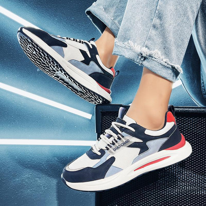 Unisex Moderne leichte Freizeit-Sneaker mit gepolstertem Komfortfußbett und atmungsaktivem Mesh-Overlay Drune