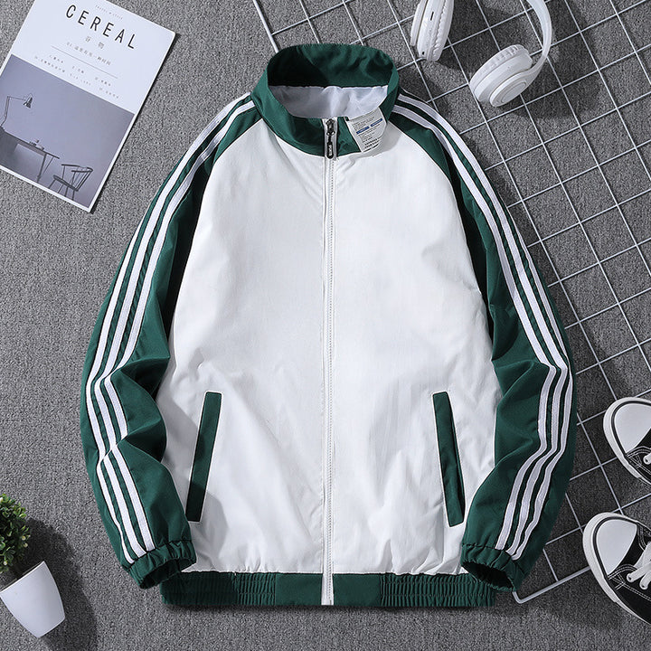 Herren Sportliche Übergangsjacke mit Reißverschluss und seitlichen Taschen Drune
