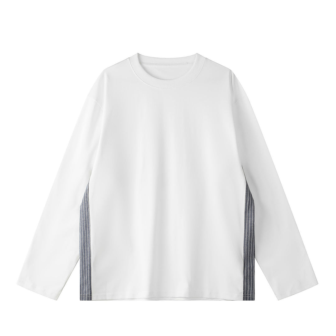 Unisex Oversize-Sweatshirt mit seitlichen Streifenpaneelen und Rundhals Drune