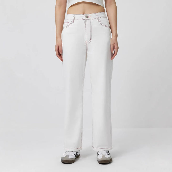 Damen elegante Jeans mit fruchtigen Stickereien Drune