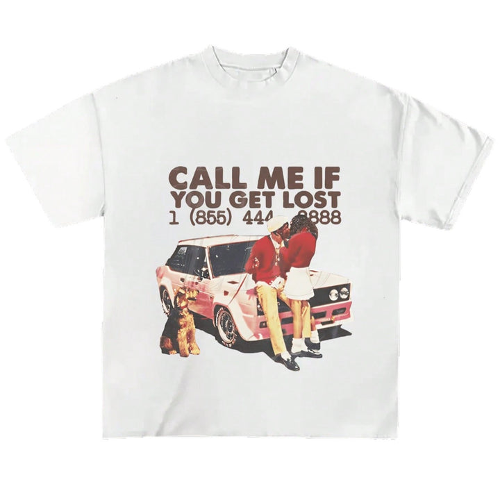 Damen Grafik T-Shirt mit nostalgischem Auto-Design und frechem Schriftzug Drune