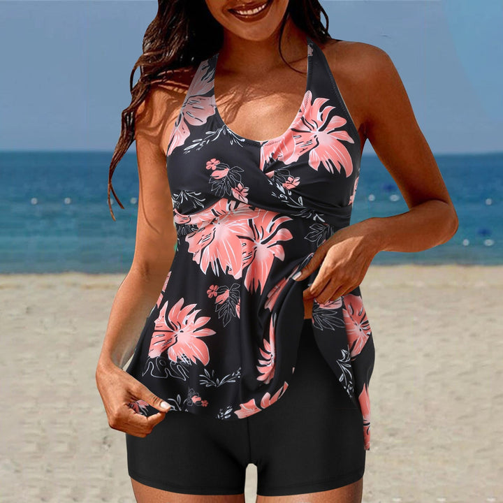 Damen Tankini-Set mit Hohe Taille und Sportlichem Flair Drune