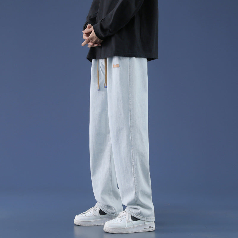 Herren Bequeme Weitgeschnittene Freizeithose