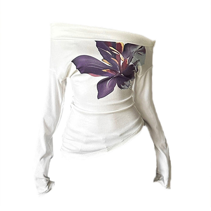 Damen Eleganter Maxirock mit floralen Akzenten und transparentem Unterstoff Drune